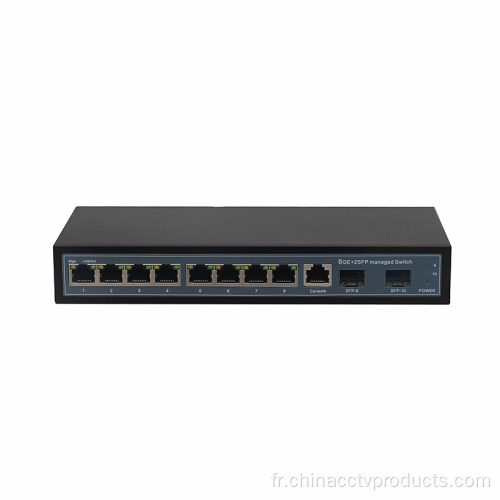 10 ports Switter Ethernet de la couche 2 de 1000 Mbps (SW0802MS)